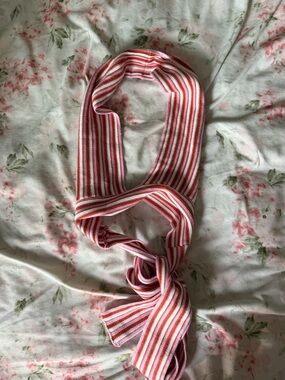 Striped Pink & White Knit halter top